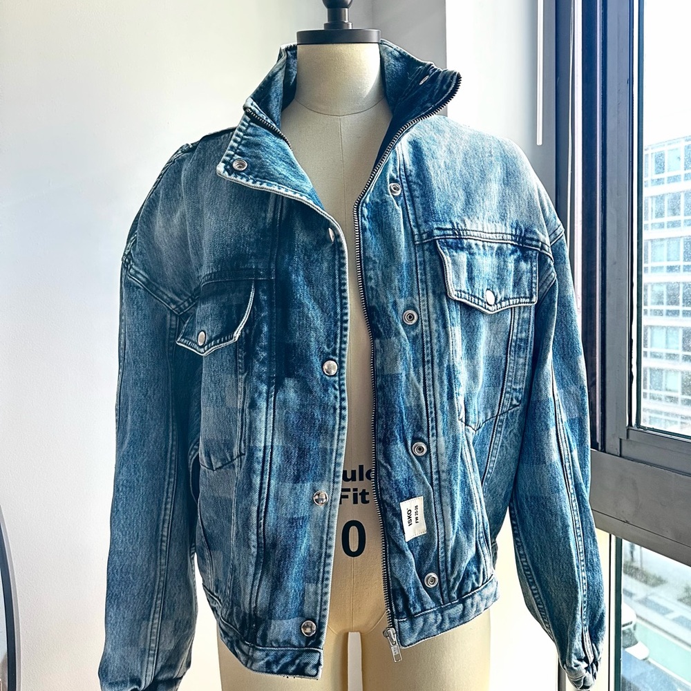 ISKO Denim Checkered Blue Jacket